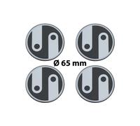 4 x Ø 65 mm Polymere Aufkleber / Ornament / Nabenkappen, Felgendeckel