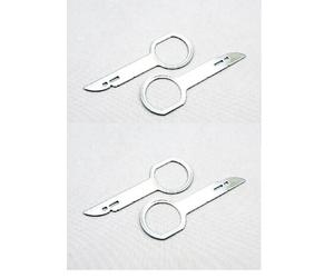 4 x 2 DIN Radio ENTRIEGELUNG Werkzeug passend für VW MFD 1 2 MCD RNS Navi Plus