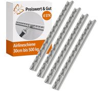 4x Zurrschienen Airlineschiene 30cm Ankerschiene Zurrösen Befestigungsschiene WS