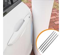 4 x Auto Grau Kautschuk Türkantenschoner Türkantenschutz Aufkleber Universal Neu