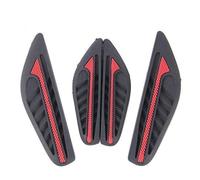 4 x Auto Schwarz Rot Gummi Türkantenschoner Türkantenschutz Aufkleber