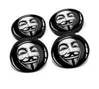 4er Set Nabendeckel 60mm inkl. Anonymous Aufkleber Felgen Folie Zubehör DM006