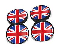 4er Set Nabendeckel 60mm inkl. United Kingdom Doming Aufkleber Felgen DM006