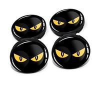 4 x Nabendeckel 60mm Durchmesser Nabenkappen Felgendeckel Felgenaufkleber Gel Emblem Doming für Auto Felgen Kfz Tuning Zubehör Radnabenkappen DM006 (Nr. 12 Eyes, Nabendeckel Set)