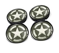 4er Set Nabendeckel 60mm inkl. Stern Doming Aufkleber Felgen Folie DM006