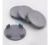 4 x Nabenkappen Nabendeckel Felgendeckel 57,0 - 51,5 mm - silber - NEU