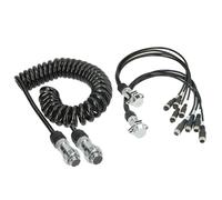 VSG24 Trailer Set Elite - Anhänger Verlängerungskabel für Rückfahrkamera & Rückfahrsysteme universell KFZ Kamera Kabel 4PIN / Polig für LKW Traktor Wohnwagen Anhängerkabel Wetterfest IP67 29103