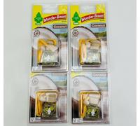 4 x Stück Original Wunderbaum 461214 Duftflakon Coconut Lufterfrischer Autoduft