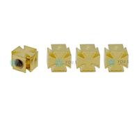 4 x YOU.S Ventilkappe Reifenventil Eisernes Kreuz Gold PKW LKW Motorrad Fahrrad