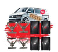 4 Zurrösen 4 Platten Zubehör Kofferraum kompatibel mit VW Bulli Bus T5 T6 T6.1 Ladungssicherung Ösen