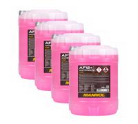 40 Liter (4x10) MANNOL Antifreeze AF12+ Frostschutz Fertiggemisch rot -40°C G12+