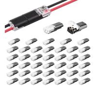 40 Stück Auto Kabelverbinder Wasserdicht 2 Polig, 12V Stecker 2 pin Kabel Steckverbinder für 18-22 AWG Kabel Crimp Schneller Kabelstecker Verbindungen Staubdicht Schneller für KFZ LKW Kayak Boote