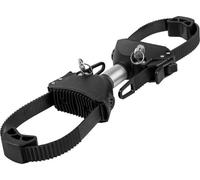 EUFAB 11579 Strap-Rahmenhalter beidseitig, abschließbar, 15 cm Länge, Silber, Schwarz