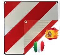 Aluminium Warntafel 2-in-1 Italien / Spanien rot & weiß