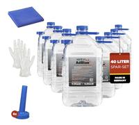 40L SPAR SET: Venton 40 L Adblue (8x 5L) + Microfasertuch + 2x Handschuhe + 8x Trichter, 40 Liter Ad Blue [MADE IN GERMANY] Additiv für Diesel Motor, Harnstofflösung, 2x 5 L Kanister, Dieseladditiv