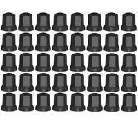 40x Schwarz Radmutterkappen Schutz Abdeckung Ø32 mm für hohe Schrauben für LKW