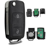 433MHZ 2 Tasten von VW MK4 MK5 Golf Polo Volkswagen Transporter T4 T5 Schlüssel für Skoda Fabia Octavia Seat Leon Key Fob ID48Chip 1J0959753AG