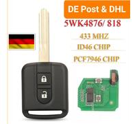 433MHz Auto Fernbedienung Funkschlüssel für Nissan Micra Navara Note Qashqai[11]