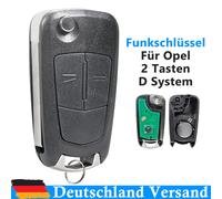 433MHz Auto Klapp Funk Schlüssel + Rohling D System für Opel Corsa D Meriva B
