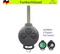 433Mhz Funk Fernbedienung Schlüssel ID46 Für Smart 451 Fortwo Coupe Cabrio