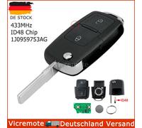433MHz Funk Schlüssel 2 Tasten 1J0959753AG für VW Bora Golf IV T4 T5 Polo Seat