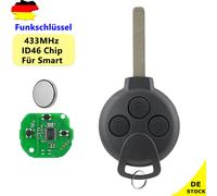 433MHZ Funk Schlüssel ID46 PCF7941 Für SMART 451 FORTWO Coupe Cabrio A4518203797