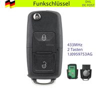 433MHz Funk Schlüssel ID48 für VW Golf 4 IV Bora Polo Skoda Seat 1J0959753AG
