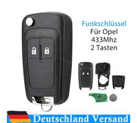 433MHz Klapp Funk Schlüssel ID46 Chip HU100 Für Opel Mokka Zafira C Astra J DE