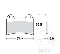 LUCAS Bremsbelagsatz, Scheibenbremse LUCAS TRW MCB683
