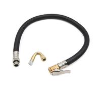 45cm Klipp Car Luft Reifenfüller Rohr mit Gold Ton 135 Grad Ventilverlängerung