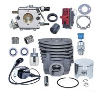 46mm Zylinder Kit für 55 50 51 Serie Motorsäge mit für kolben Vergaser Zündspule Ersatzteil Set