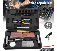 47 TLG AUTOREIFEN REIFEN REPARATUR SATZ KFZ,PKW PANNENSET FLICKZEUG FLICKEN DE