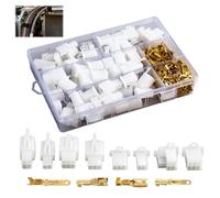 480 Stück 2.8mm Automobil-Steckverbinder-Kit, KFZ Steckverbinder flachstecker, Motorrad Stecker, Steckverbinder Pins Kit Kfz, 2 3 4 6-polige Kabelanschlüsse für Autos, Motorräder, Boote und mehr