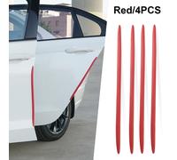 4er-Auto Türkantenschutz Türschutz Spiegelschoner Aufkleber Sticker Gummi Rot