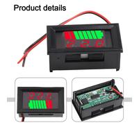 4er-Pack Batterie-Ladezustandsanzeige 12-72V Digital Voltmeter Kapazitätsmesser