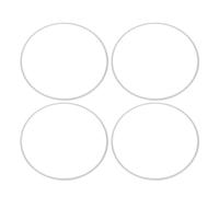 4er-Set 18 Zoll Felgenschutzringe, Silber, Selbstklebend | Aluminiumlegierung, Rostfrei, Einfache Ohne Reifenentfernung, Für Autos Mit Flachen Felgenkanten