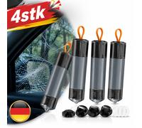 4er Set Notfallhammer Gurtschneider Auto Glasbrecher Für Notfall Federkörner DE