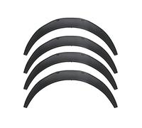 4er Set Radlauf Schutzleisten, Flexible PP Radhausschale in Matt Schwarz, Universell Für Auto - Robust Und Kratzfest, Einfache Montage Mit Schrauben, Elegantes Wides Design (110mm)