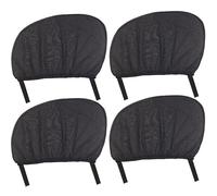 4er-Set Sonnenschutz Auto-Seitenscheiben - UV-Schutz für Kinder, Hitzeschutz, Insektenschutz - Universal 100x53cm - Klett & Gummizug - Frischluft