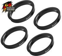 4er Zentrierringe 66.6 auf 57.1 mm für Aluminium und Stahlfelgen Vibrationen red