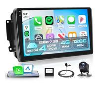 4G+128G Android Autoradio für Mercedes Benz W203 W210 W168 R170 Vaneo Vito Viano Wireless Carplay Android Auto, 9 Zoll Incell Touchscreen Autoradio GPS Navi WiFi Bluetooth FM/RDS/EQ/SWC Rückfahrkamera