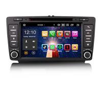 [4G+64G] Android 14 8 Core Autoradio für Skoda Yeti Octavia Rapid Roomster Superb Carplay Android Auto GPS Navi DSP Bluetooth 5.0 WiFi Dab+ TPMS DVR CD/DVD Grau