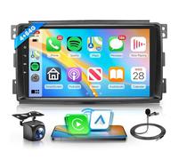 4G+64G Android Autoradio für Mercedes Benz Smart Fortwo 451 2005-2010 mit Wireless Carplay Android Auto Navi GPS WiFi 9 Zoll Autoradio mit Mirror Link Bluetooth FM/RDS/DAB/EQ/USBSWC Rückfahrkamera
