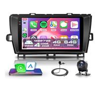 4G+64G Wireless Carplay Android 15 Autoradio für Toyota Prius 3 XW30 2009-2015 9 Zoll Incell Touchscreen Autoradio mit Android Auto GPS Navi WiFi Mirror Link Bluetooth FM/RDS/EQ/USB/SWC Rückfahrkamera