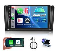 4G+64G Wireless Carplay Android Autoradio für Mercedes Benz ML GL W164 ML350 ML500 GL320 X164 ML280 GL350 GL450 9 Zoll Autoradio mit Android Auto Navi GPS WIFI Bluetooth FM/RDS 32EQ/USB Rückfahrkamera