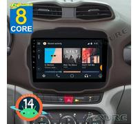 4G+64GB Android 14 Apple CarPlay Autoradio GPS NAVI Für Jeep Renegade 2014-2024