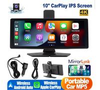 4K 10.26 Zoll Wireless Apple Carplay Android Auto Display Vorne Rückfahrkamera,
