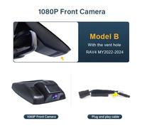 4k Plug & Play Wifi Auto DVR Für Toyota Rav4 Xa40 Xa50 2024 Dual-Objektiv Mit