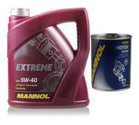 4L MANNOL Extreme 5W-40 API SN/CF Öl Motoröl MN7915-4 Motorspülung Motor Flush