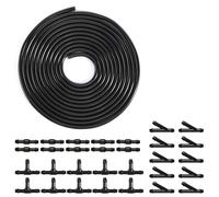 4m Scheibenwaschanlage Schlauch Kit, Universal Schlauch mit 30 Stück Schlauchverbinder 4mm (Y I T-Typ), Wischwasserschlauch Reparaturset für Scheibenwaschanlage Verbindung Auto-Wasserpumpe Düse